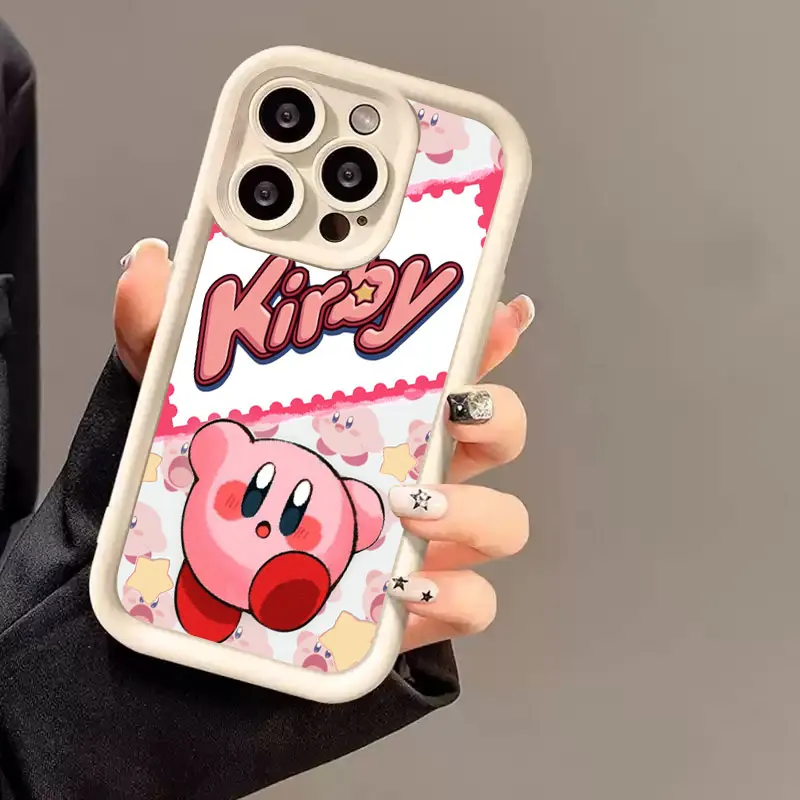 Game Stars K-Kirby Soft Silicone Phone Case For Apple iPhone 12 13 Mini 11 14 15 16 Pro Max 7 8 Plus