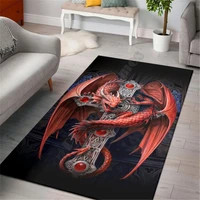 dragon lover rectangle rug 3d all over printed rug non slip mat dining room living room soft bedroom carpet 06