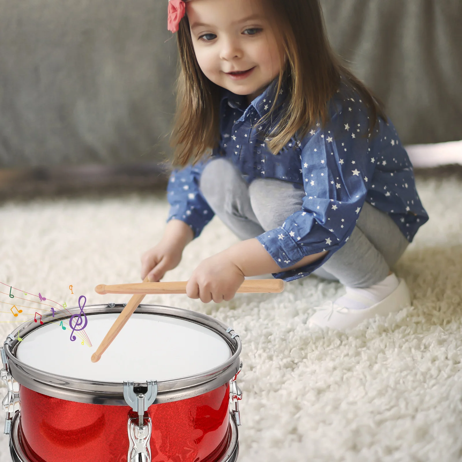 Малый барабан музыкальная игрушка образовательные ударные детские музыкальные