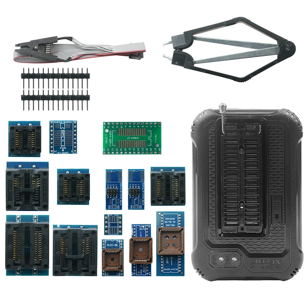 T48 [TL866-3G] программатор 17 адаптеров поддержка 31000 + микросхем для тестера
