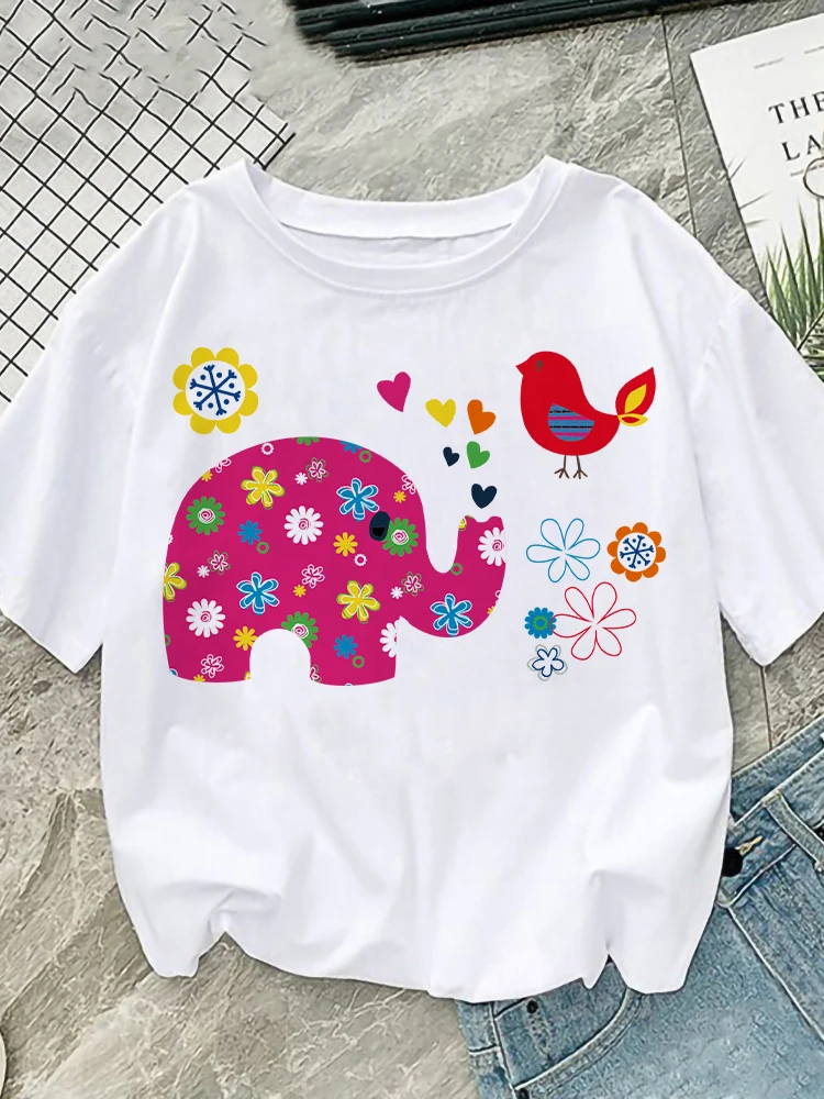 Футболка женская с принтом оленя милая одежда на лето |