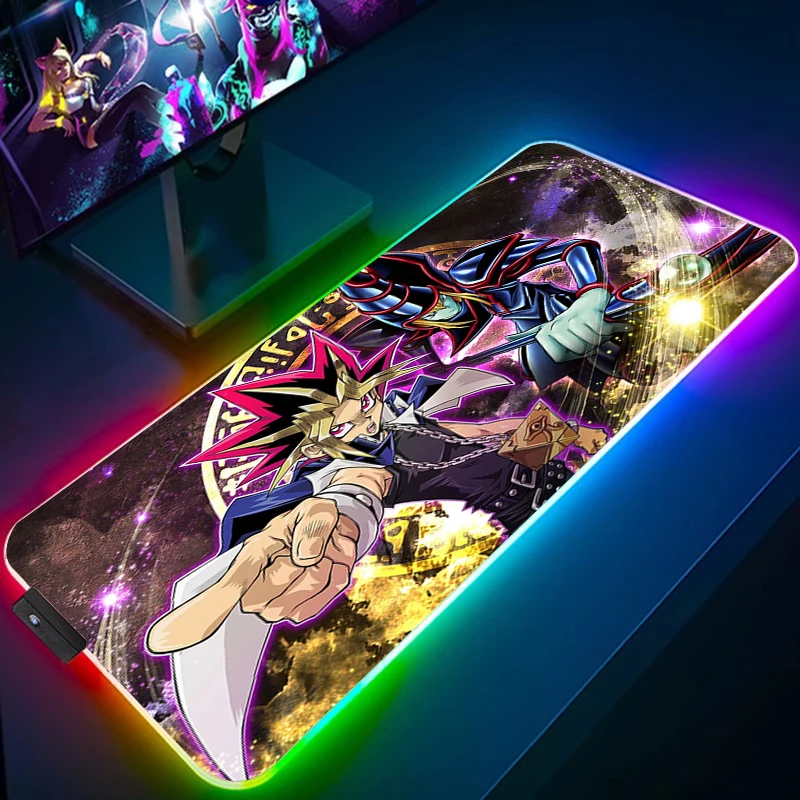 

Mousepad Rgb Mouse Pad Gamer Yugioh Pc Cabinet Desk Accessories Keyboard Mat Mats Gaming Xxl Anime Carpet Large Computer Speed