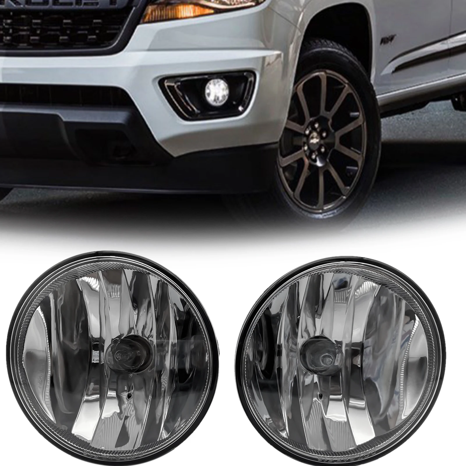 

Fog Lights Lamps For Bezels+Wiring For Chevy Colorado 2021-2022 4-Door