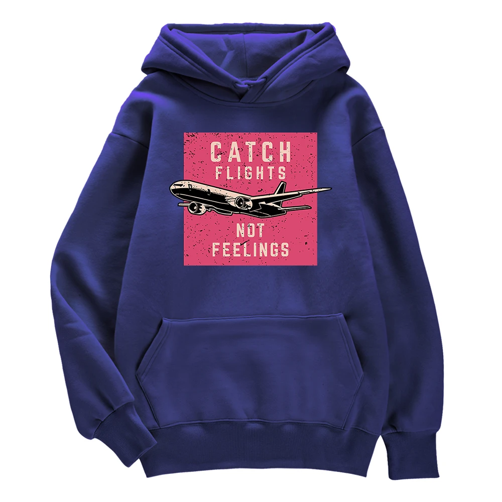 

Свитшот мужской с принтом Catch Flight Not Feeling, уличная одежда, модные спортивные толстовки с графическим принтом для пар, стандартная одежда