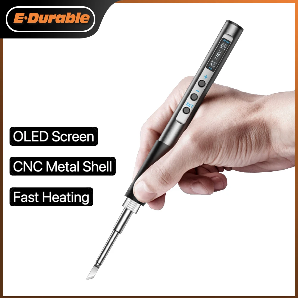 Pts100 T12 Oled Display Welding Pen Fast Melting Tin Welding Tool Hand-held Temperature Regulating