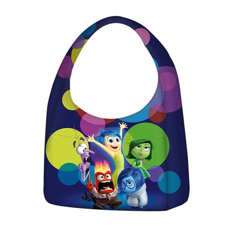 

Disney Inside Out Tote Reusable Shoulder Bags Women Casual Handbags Girls Portable Shopping Bag Travel Bag
