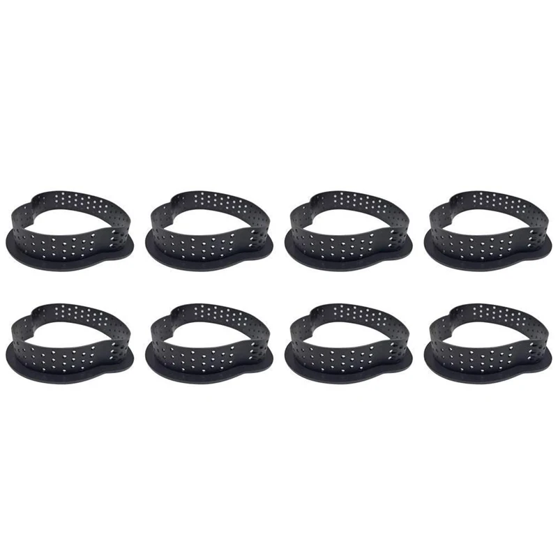 

Cake Mold Perforated Cutter Cake Rings Cake Mousse Mold Round-Shape Cookie Cutters Circle Baking Metal Ring Molds 8PCS