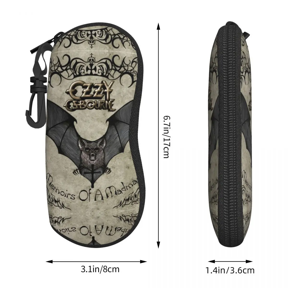 Пользовательские защитные чехлы для очков Ozzy Osbourne Prince Of Darkness крутой чехол