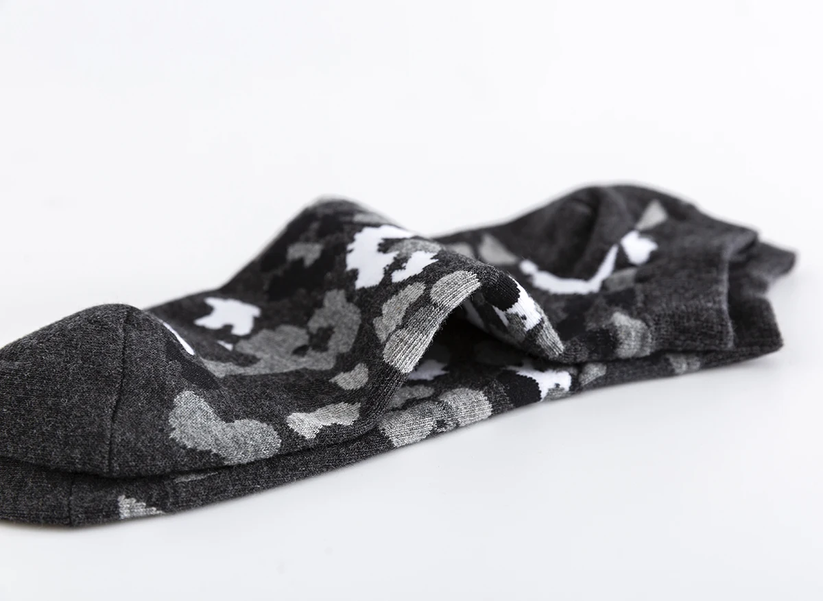 New Style Men and Women Spring Summer Short Boat Socks Dark Color Cartoon Cotton Socks Black Ankle Casual Slipper Socks Big Size