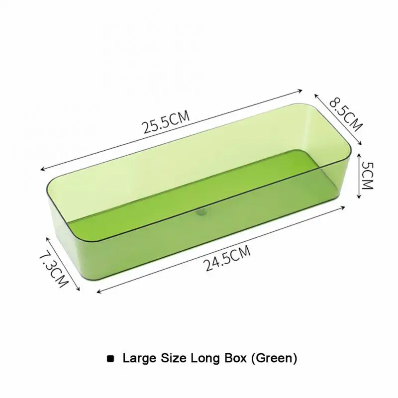 

Rectangular Plastic Storage Box Plastic Cabinet Built-in Stationery Storage Box High Quality Drawer Partition Storage Box