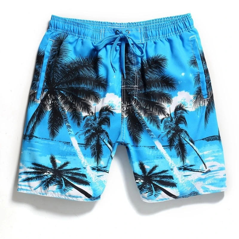 

Summer Palm Printing Beach Pants of Men's Leisure Shorts Man Swimwear Swim Shorts Trunks Beach Board Shorts Swimming Swimsuits