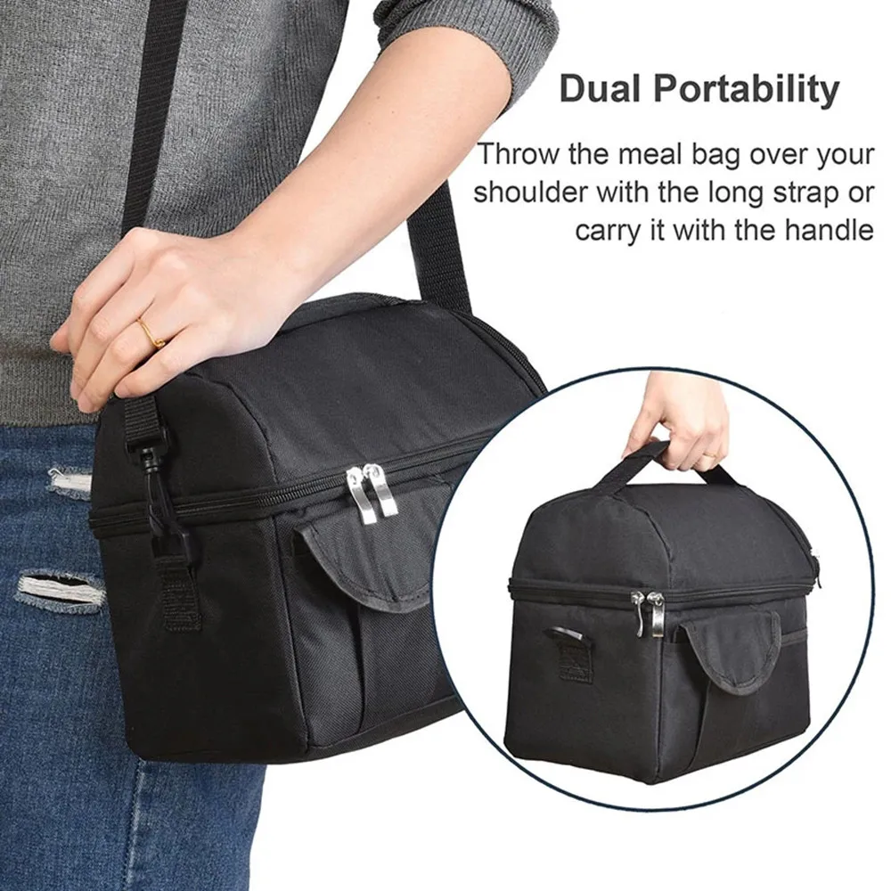 

1PCS Large Portable Camping Insulation Bag Thermal Cool Hot Food Storage Tote Box Lunch Picnic Ice Pack Drink Carrier Plus
