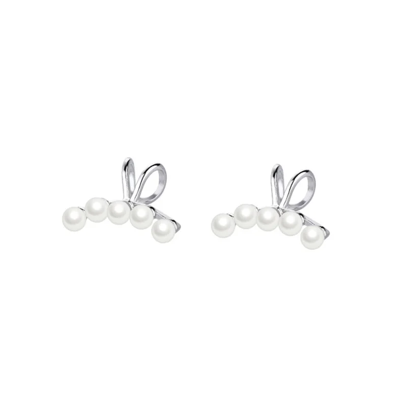 1pc Pearl Ear Clip On Earrings For Women Girls Non Piercing Fake Cartilage Wrap Cuff Fashion Fine Jewelry Earcuff Accessorie - купить по