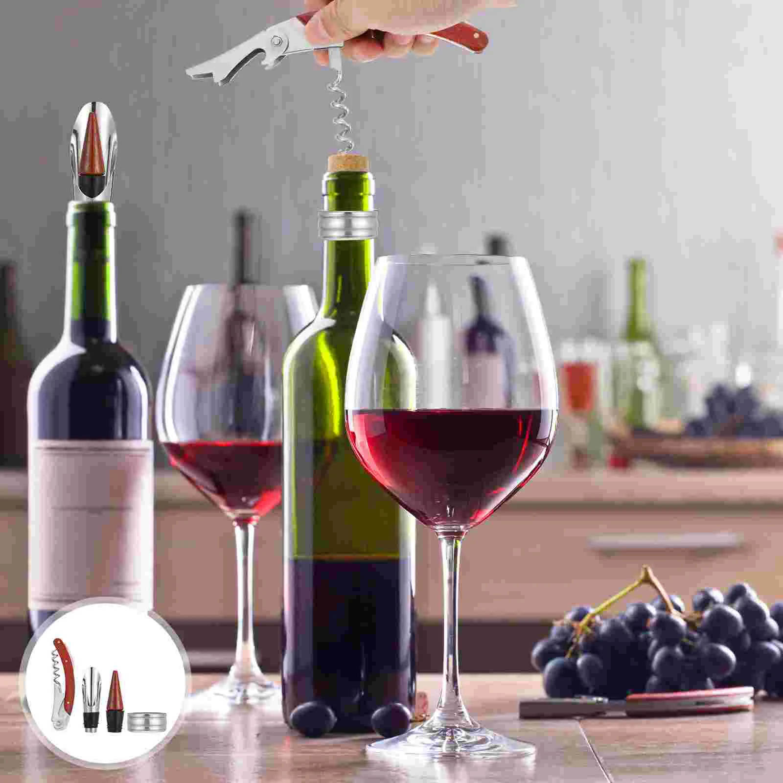 

3pcs/set Bottle Opener Premium Drip Ring Pourer Opener for Home Office