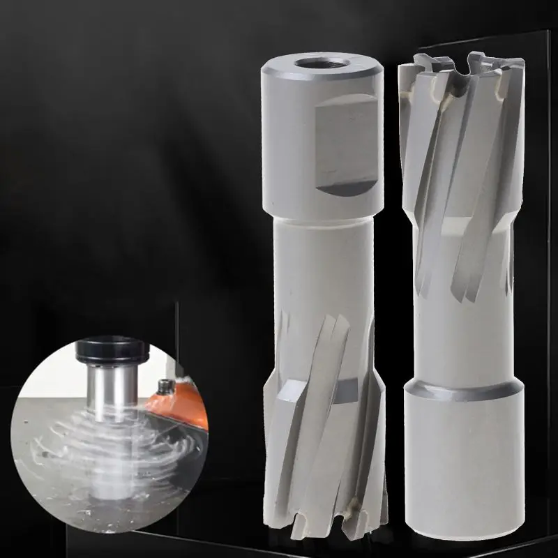 

Hole Saw Carbide Tip Coring Magnetic Drill Bit for Steel Carbide Metal Cutter Tool Thick Steel Plates Drilling Polishing