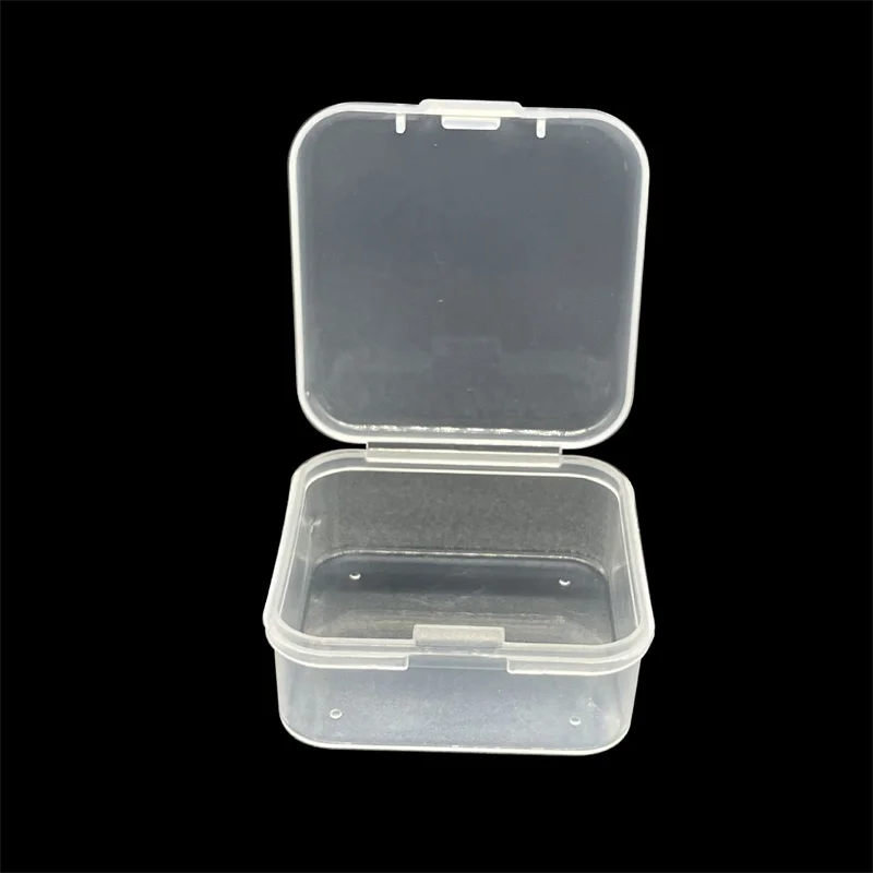 

10 PCS small plastic Packing box tiny box pp storage rings earrings box transparent boxes trinket box organizador jewelry box