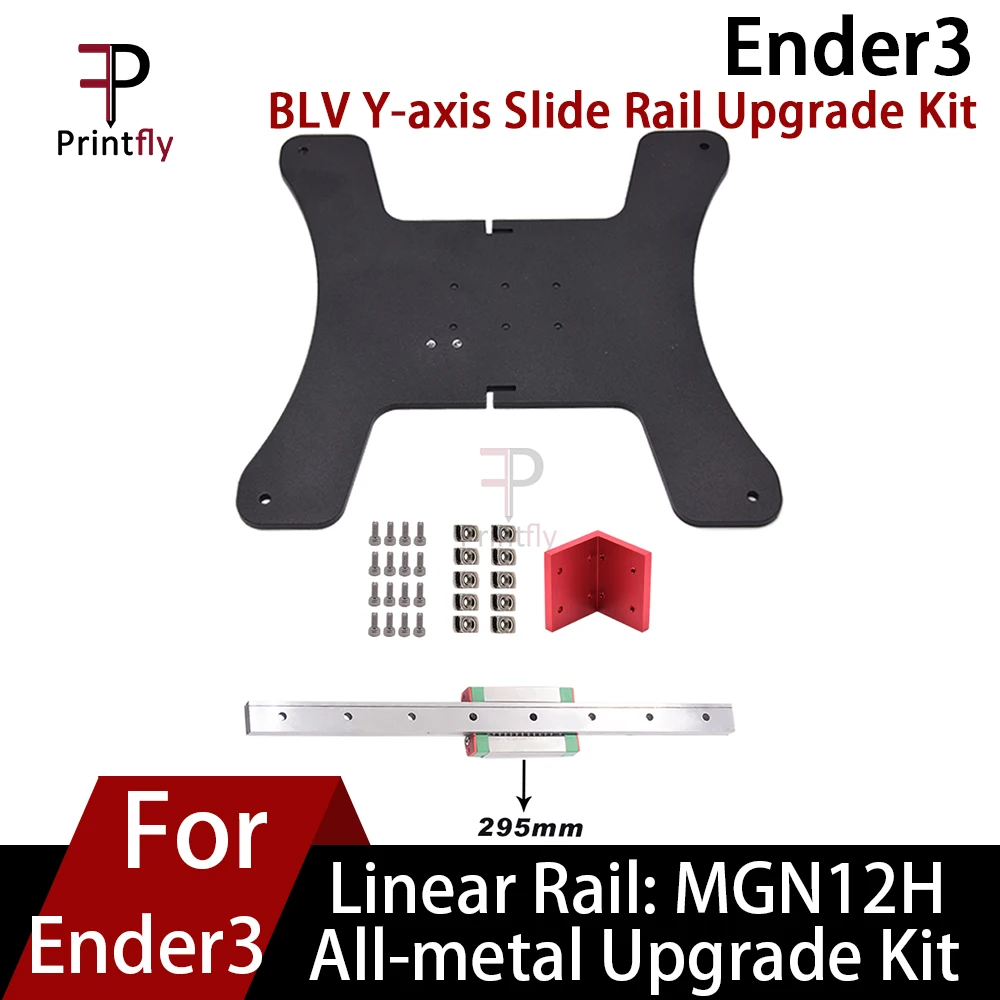 

Printfly 3D Printer Parts BLV MGN12H Linear Rail Y Axis All-Metal Upgrade kit For Ender3/Ender3 V2/Ender 3 PRO