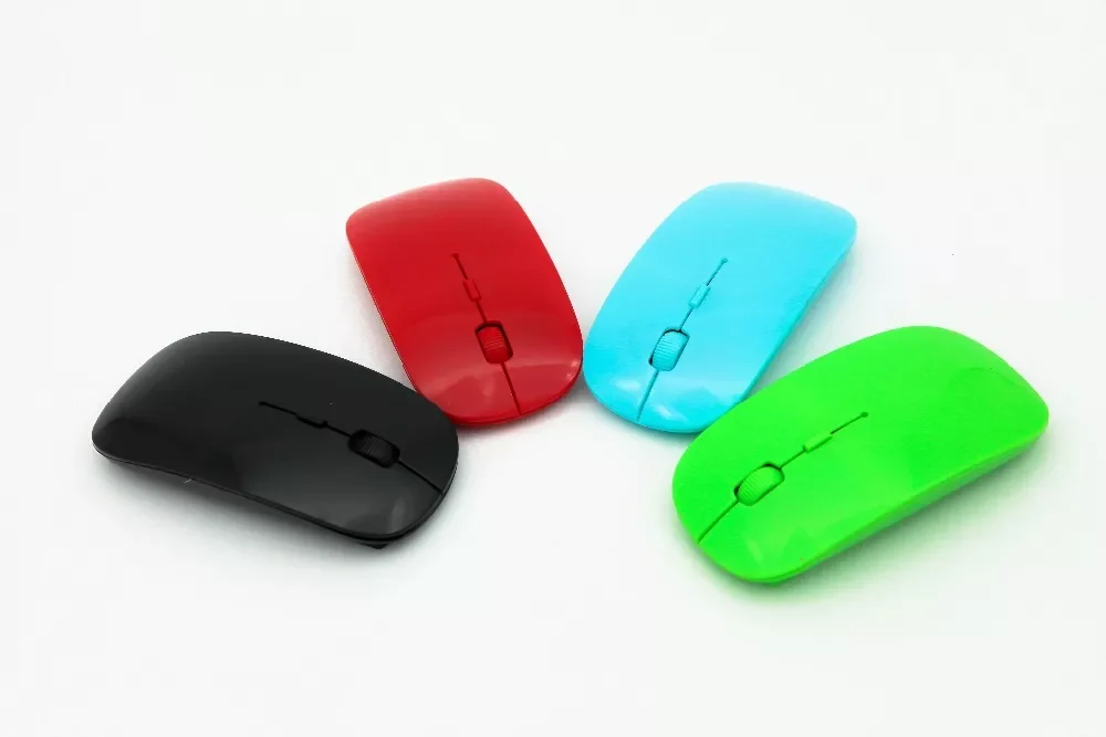 

2.4G Wireless Mouse Ultra-Thin 1200DPI Optical Mouse Mice with USB Dongle For Windows 2000 ME XP Vista 7 Laptop PC Drop Shipping