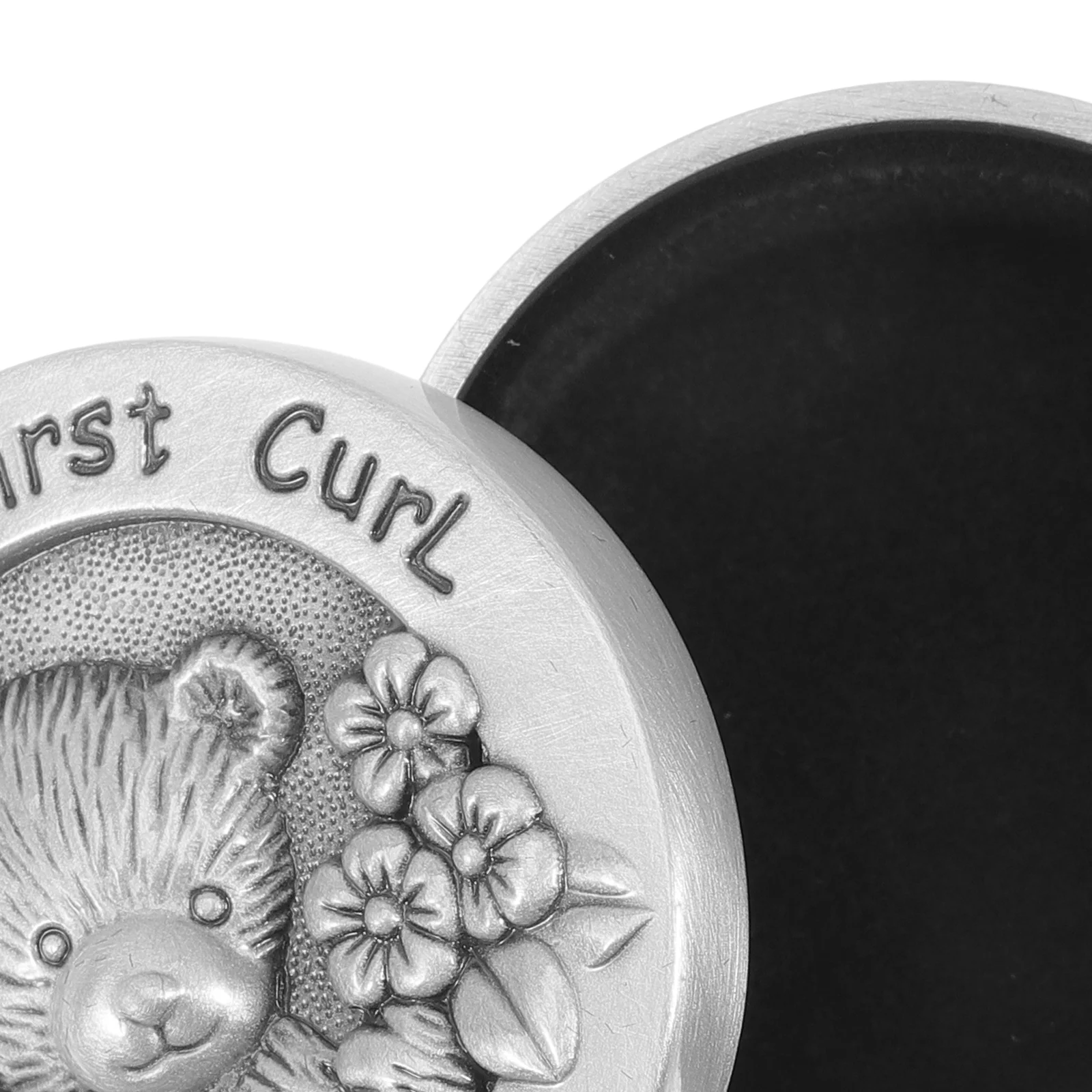 

Lanugo Collection Box Baby Keepsake Fetal Hair Holders Kids Case Container Storage Stainless Steel Child