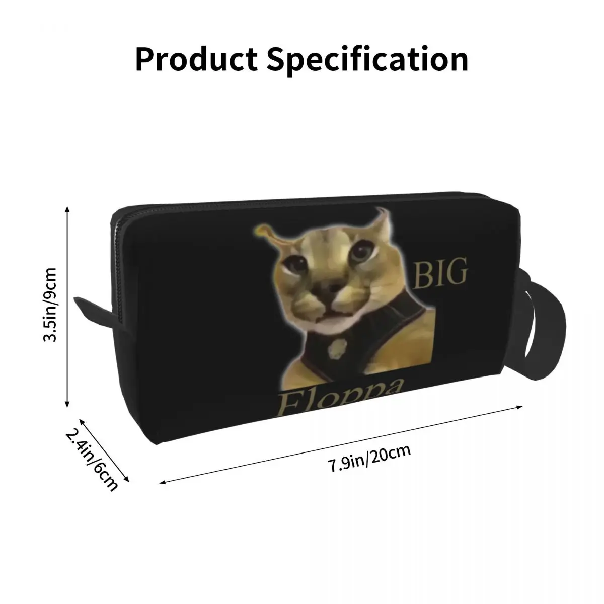 Большая сумочка для туалетных принадлежностей Floppa на заказ Женская забавная