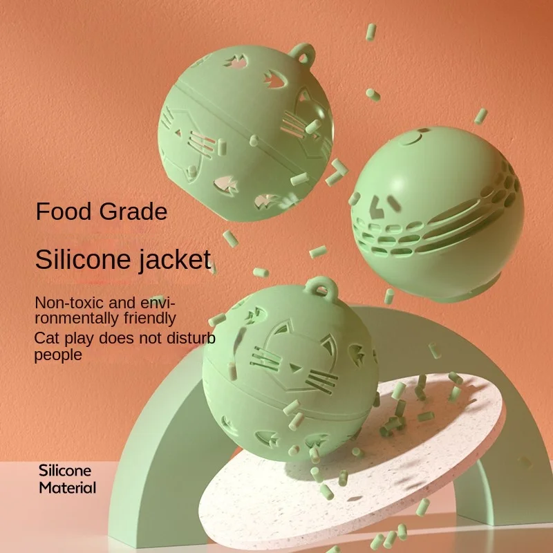 

Crazy Ball Cat Toys Automatic Rolling Smart Cat Toys for Cats Training Self-moving Kitten Toys for Indoor Interactive Playing