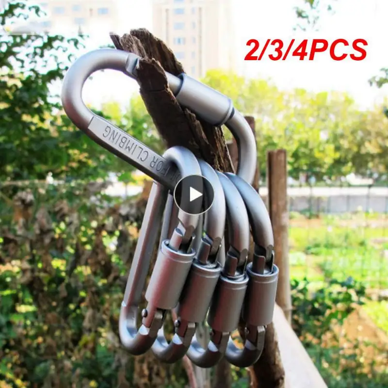 

Climbing Carabiner Professional D Shape Aviation Aluminum Safety Lock Outdoor Climbing Hiking Ascend Mountaineering Equipment
