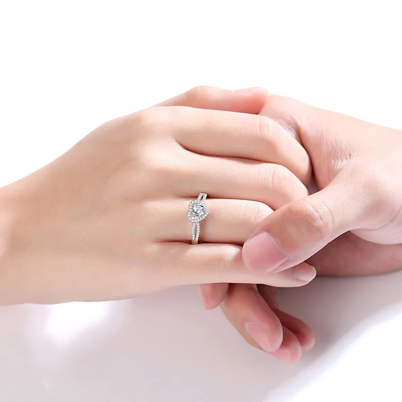 FDJZ-028 Lefei модные роскошные классические белые муассанитовые дизайнерские кольца