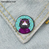 cats coat printed pin custom funny brooches shirt lapel bag cute badge cartoon cute jewelry gift for lover girl friends