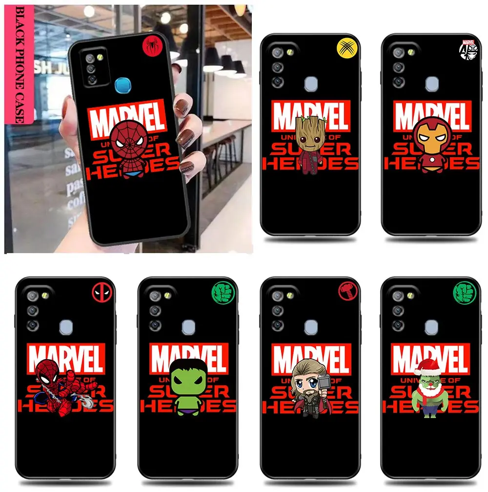 

Cartoon Avengers Marvel Heroes Case For TECNO S5 SMART SPARK 5 6 7 GO AIR ZERO HOT 8 X 20 CAMON 16 19 POVA 2 4 NEO2 PRO 5G Case