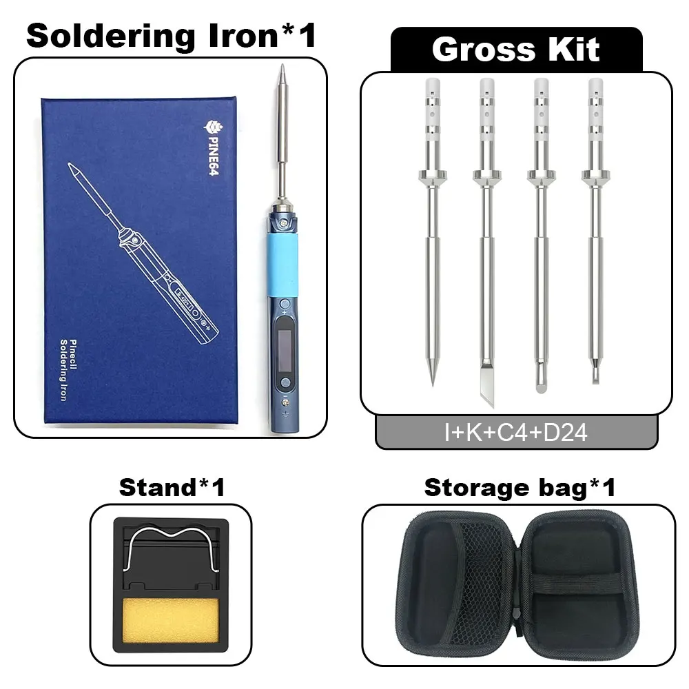 

Паяльник Pine64 BB2 Pinecil V1, идеальный инструмент для прецизионной сварки, паяльная станция, комплект паяльника, сварочные инструменты
