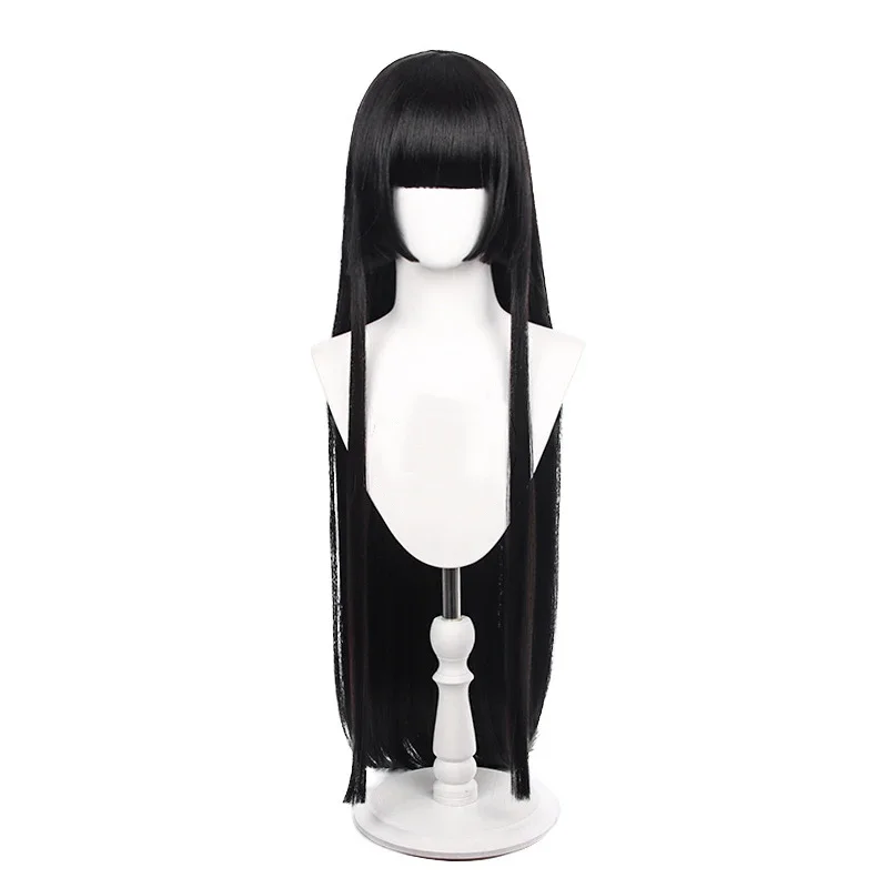 Kakegurui Yumeko Jabami парики для косплея длинные черные прямые термостойкие