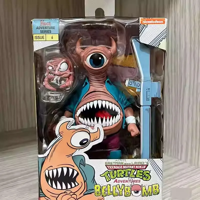 Фигурки Bandai подлинные Новые Neca Tmnt Приключения Eastman и lairde Bellybomb Acton Коллекционная