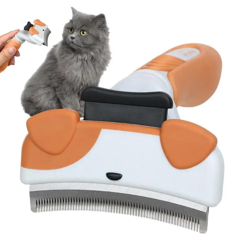 

Cat Hair Shedding Brush Long Hair Dematting Comb For Cats And Dogs Pet Accessories For Grooming Removes Tangled Matted Hair