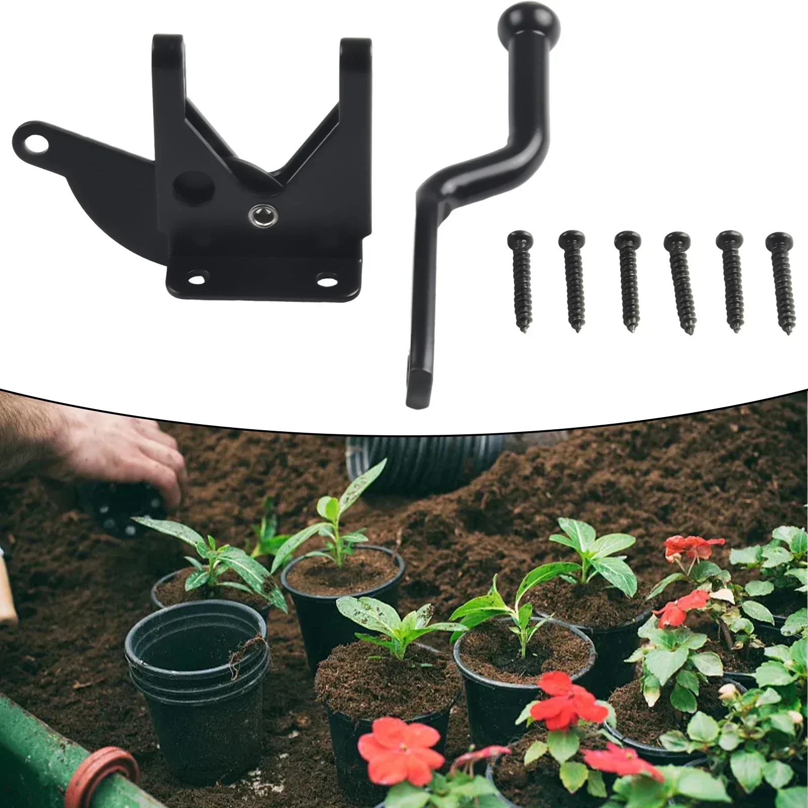 Болт Дверная защелка Обустройство дома Блокировка Черный шкаф Углеродистая