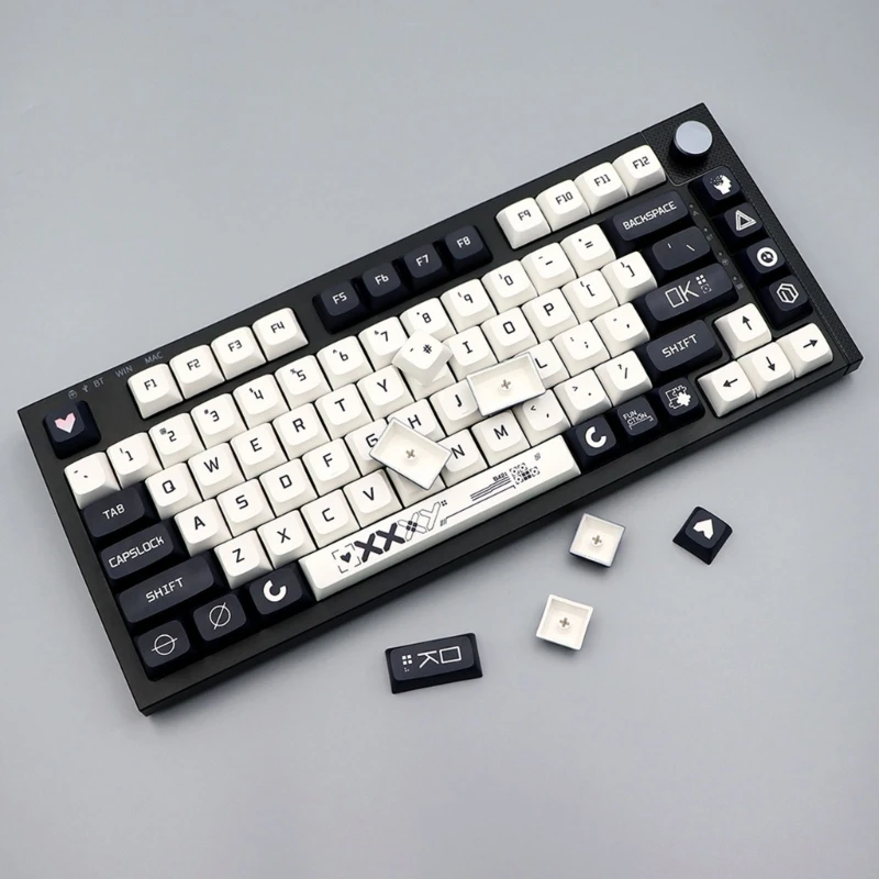 

128Pcs Print Stream Keycap XDA Profile Dye Sub Keycaps for Mechanical Keyboard