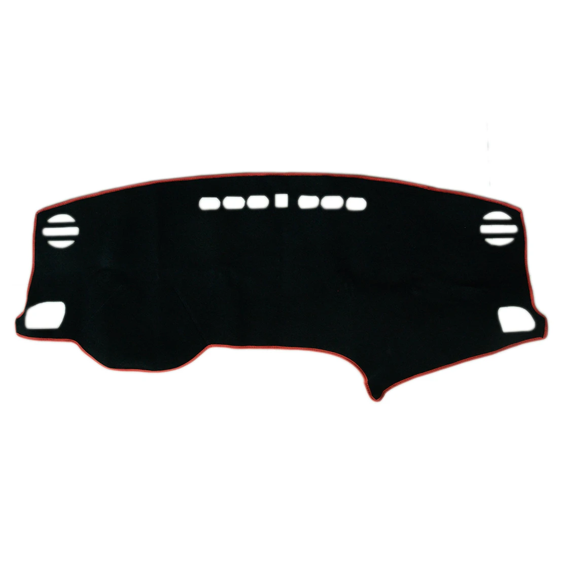 

Front Anti-Slip Dash Mat Pad Dashboard Cover Carpet Polyester Fit for Hyundai Sonata 2015 2016 2017 2018 LHD Black with Red Line