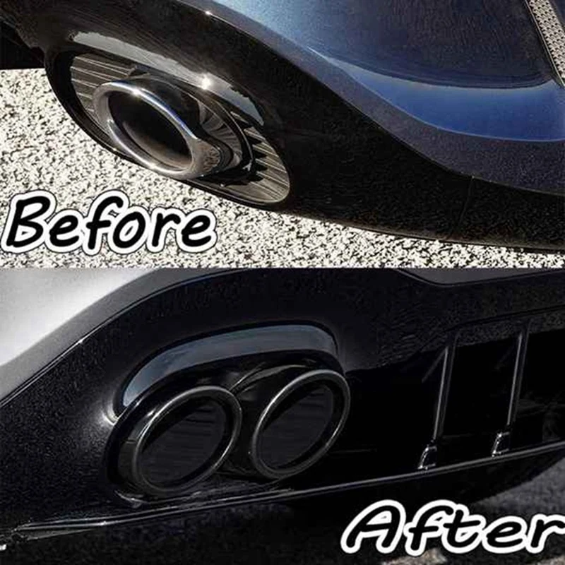 Автомобильный задний бампер брикет выхлопной трубы 4 выхода для Mercedes Benz W177 A35 AMG 2020