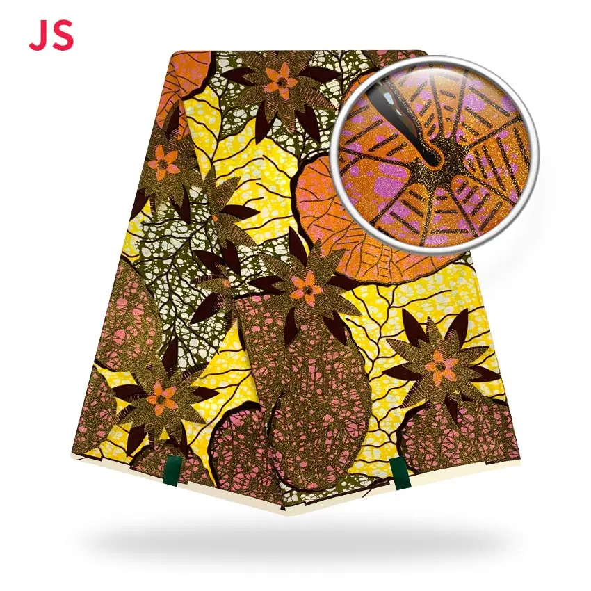 Большая Акция африканская восковая блестящая ткань высококачественная с