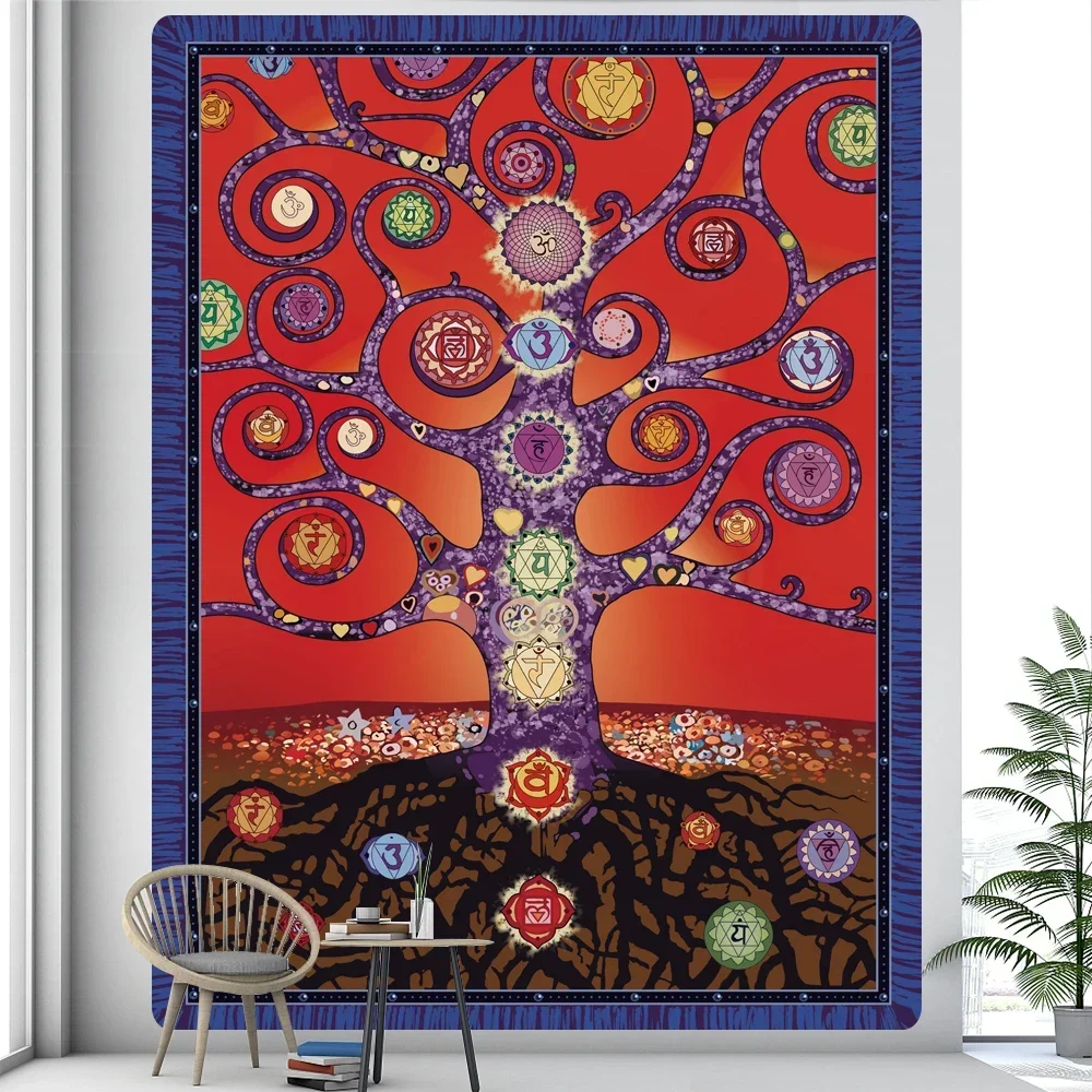 Цветы Луны психоделическая сцена искусственная Мандала Poso Miya настенная