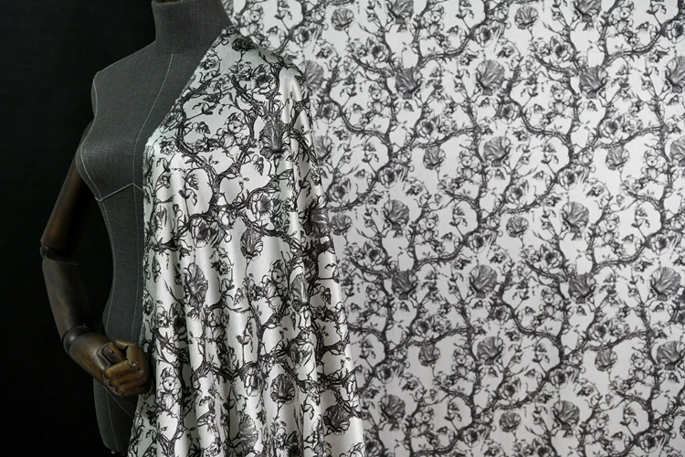 

Silk Herringbone Fabric By The Yard 20Momme 140cm/55 Inch 100% Mulberry Silk Fabrics for Dress Diy Sewing Free Shipping New