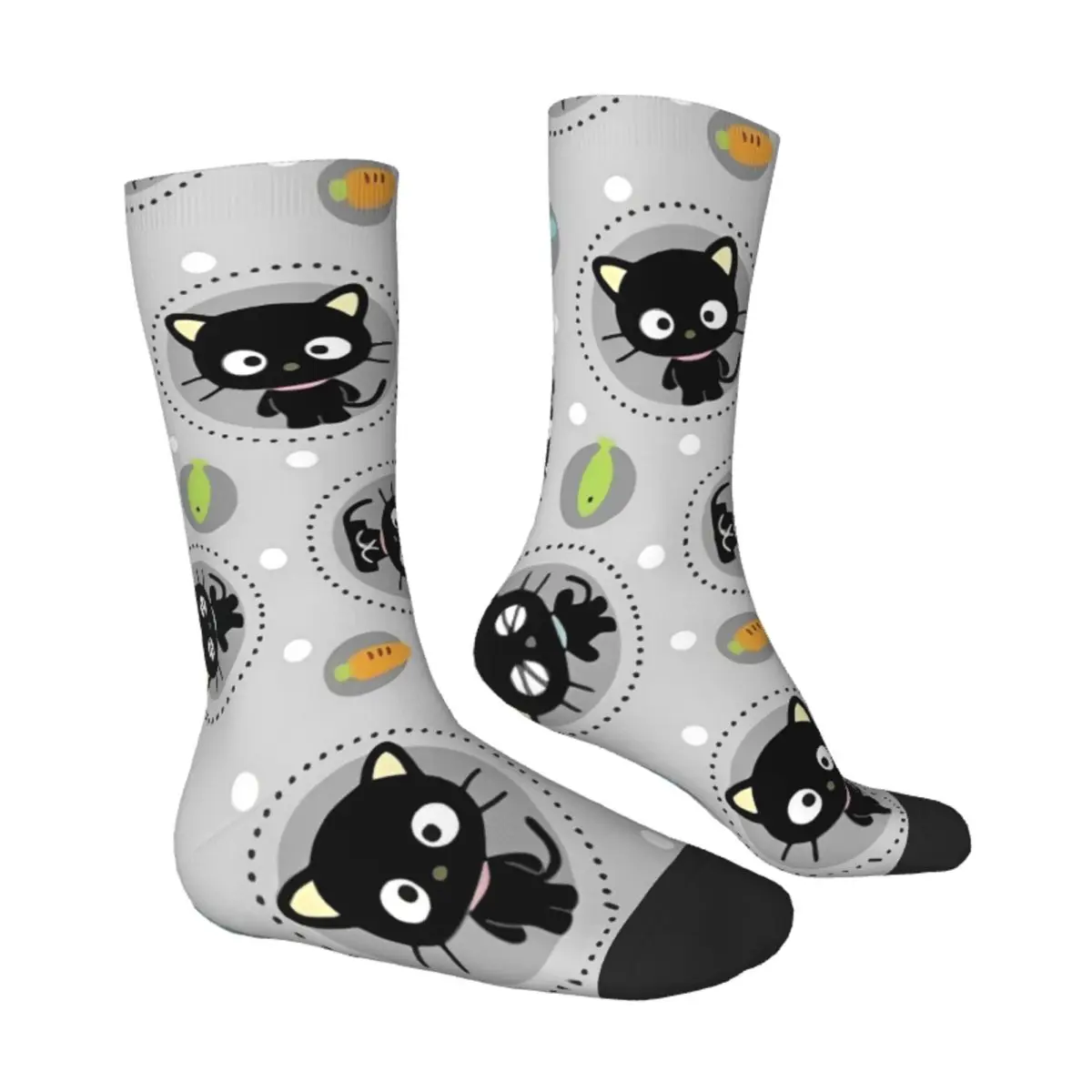 Мужские носки Chococat весенние забавные мягкие дышащие спортивные с графикой на