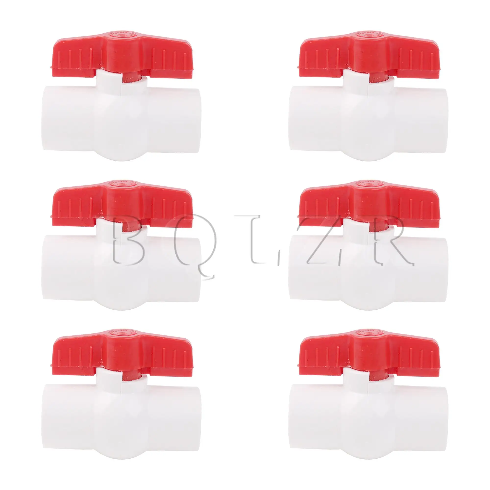 BQLZR 6 шт. запорный клапан для водопроводной трубы 3/4 дюйма с красной Т-образной ручкой для вентиляции