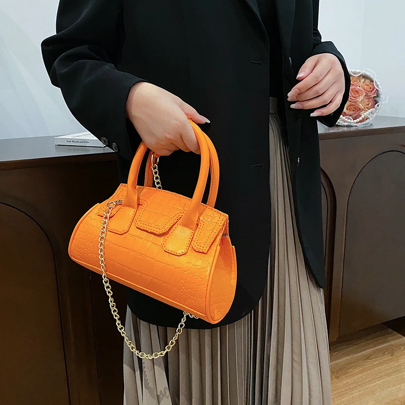 Luxury Brands Stone Pattern Shell Bag Women's Handbags Designer Chains Shoulder Crossbody Bags For Women 2023 Small Clutch Purse