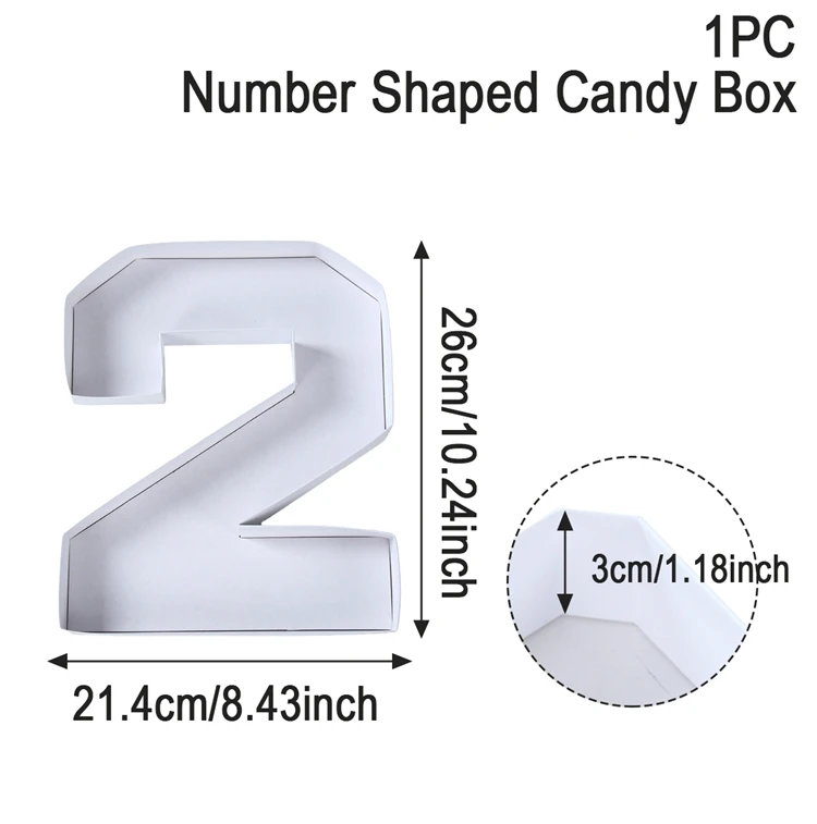 

Картонный поднос в форме цифры
