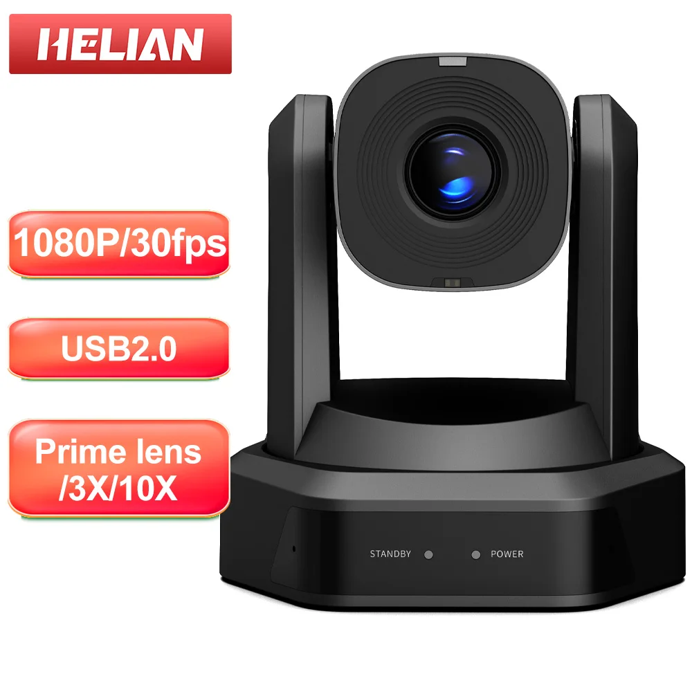 

Conference Room Camera Fixing Focus 3 10x Optical Zoom PTZ Camera USB2.0 1080P HD Video Conference Camera for Conferencing Churc