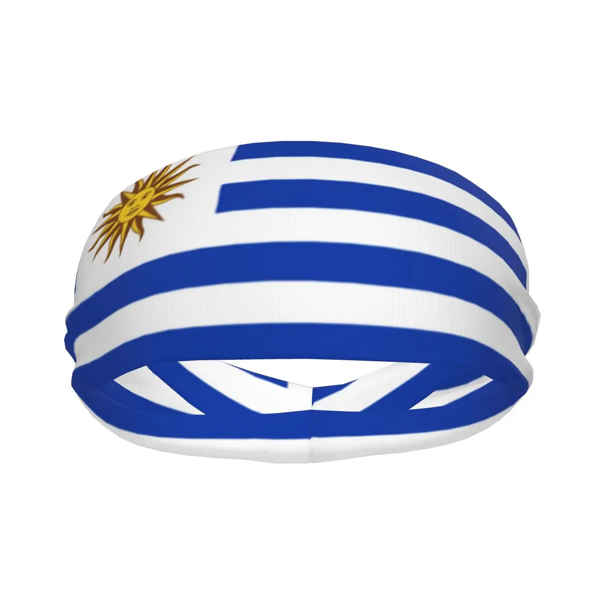 

Sports Headband Flag Of Uruguay Print Running Fitness Sweatband Absorbent Cycling Jog Hair Bandage