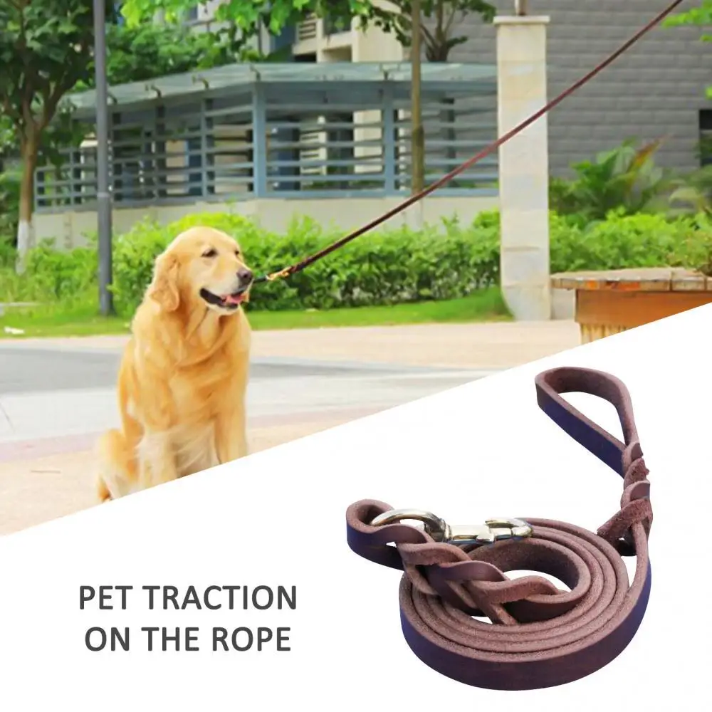 

Pet Collars Braided Faux Leather Dog Walking Training Leash German Shepherd Gift Pet Supply Fashion Supplies 2021