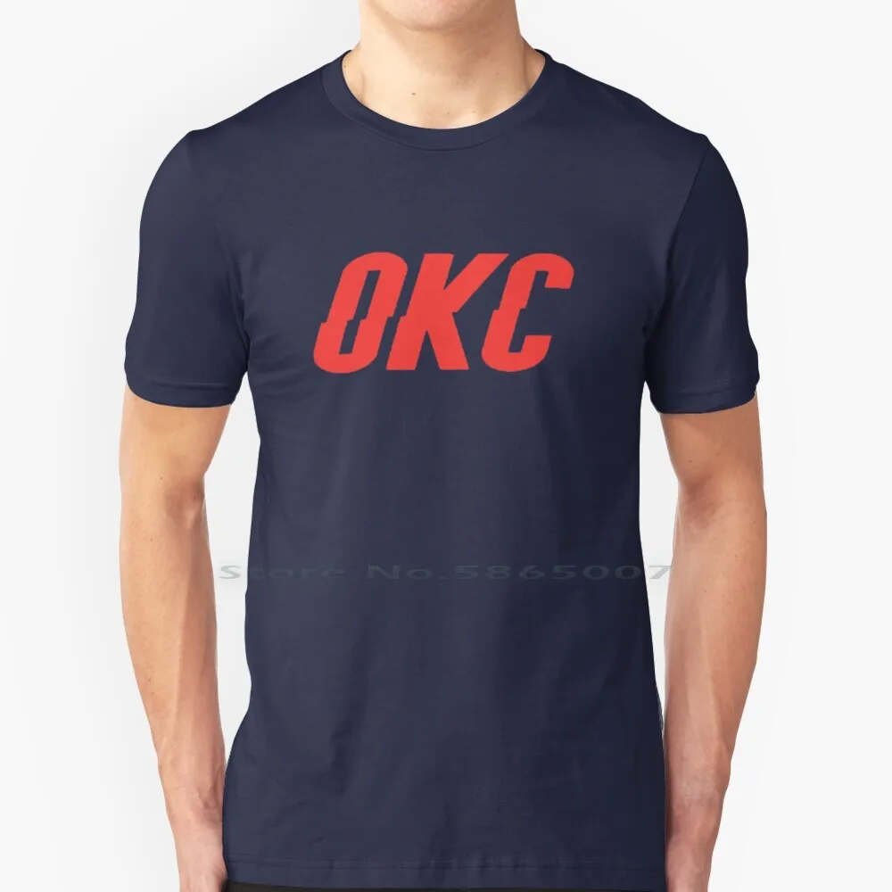 

Футболка Okc 100% хлопок Okc 2019 логотип Russel Westbrook Paul George Pg13 Beastbrook Steven Adams Новинка баскетбольная Футболка большого размера 6xl