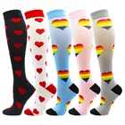 Компрессионные носки для мужчин, женщин, мужчин, лучшие Градуированные спортивные носки 15-20 мм рт. Ст., профессиональные уход за ребенком, для путешествий на открытом воздухе