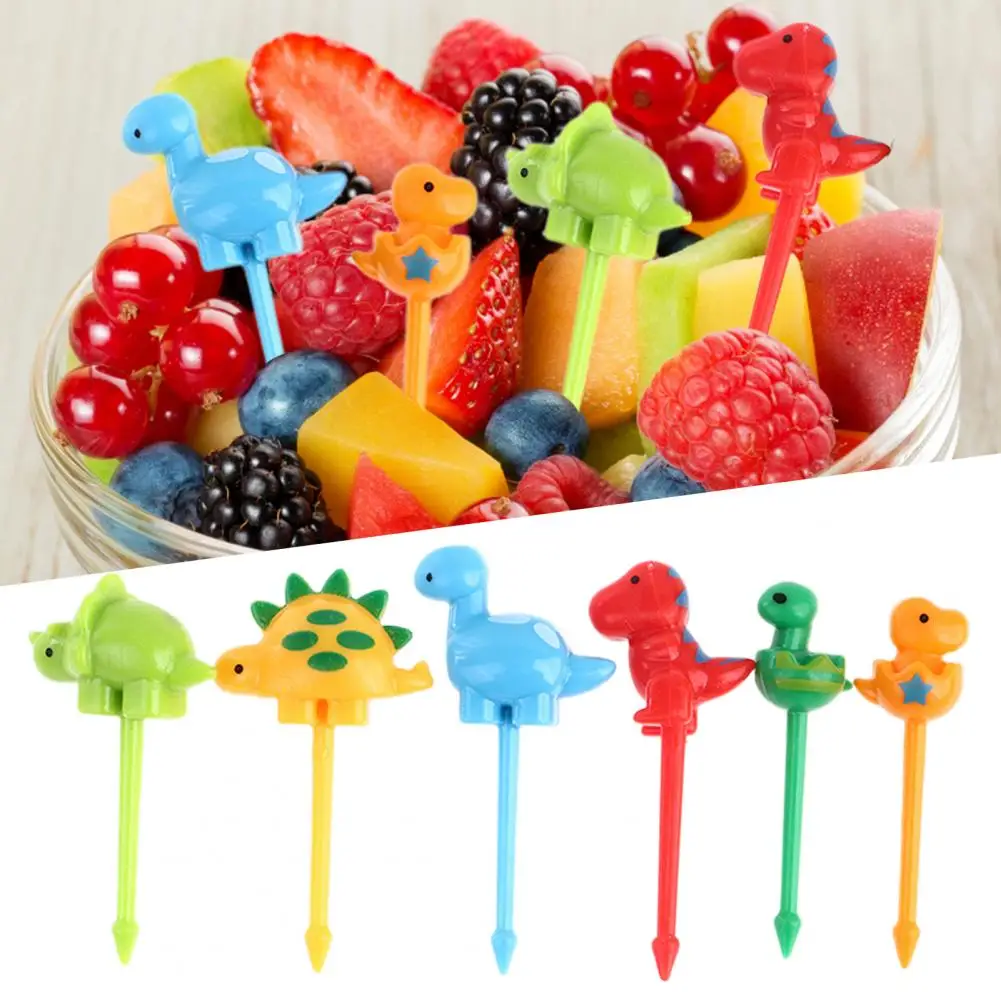 

Animal Farm Dinosaur Fruit Fork Mini Cartoon Children Snack Cake Dessert Pick Toothpick Bento Lunches Party Decoration